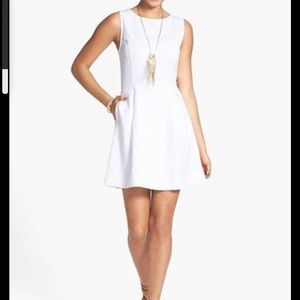 White textured dress